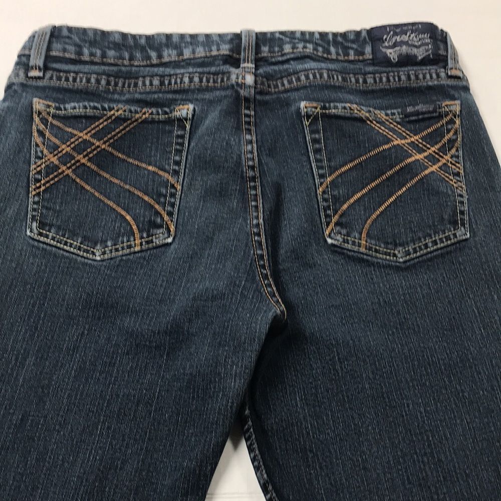 LEVI STRAUSS SIGNATURE Low Rise Slim Bootcut Jeans Juniors Sz 13 Wide Leg Flare‎